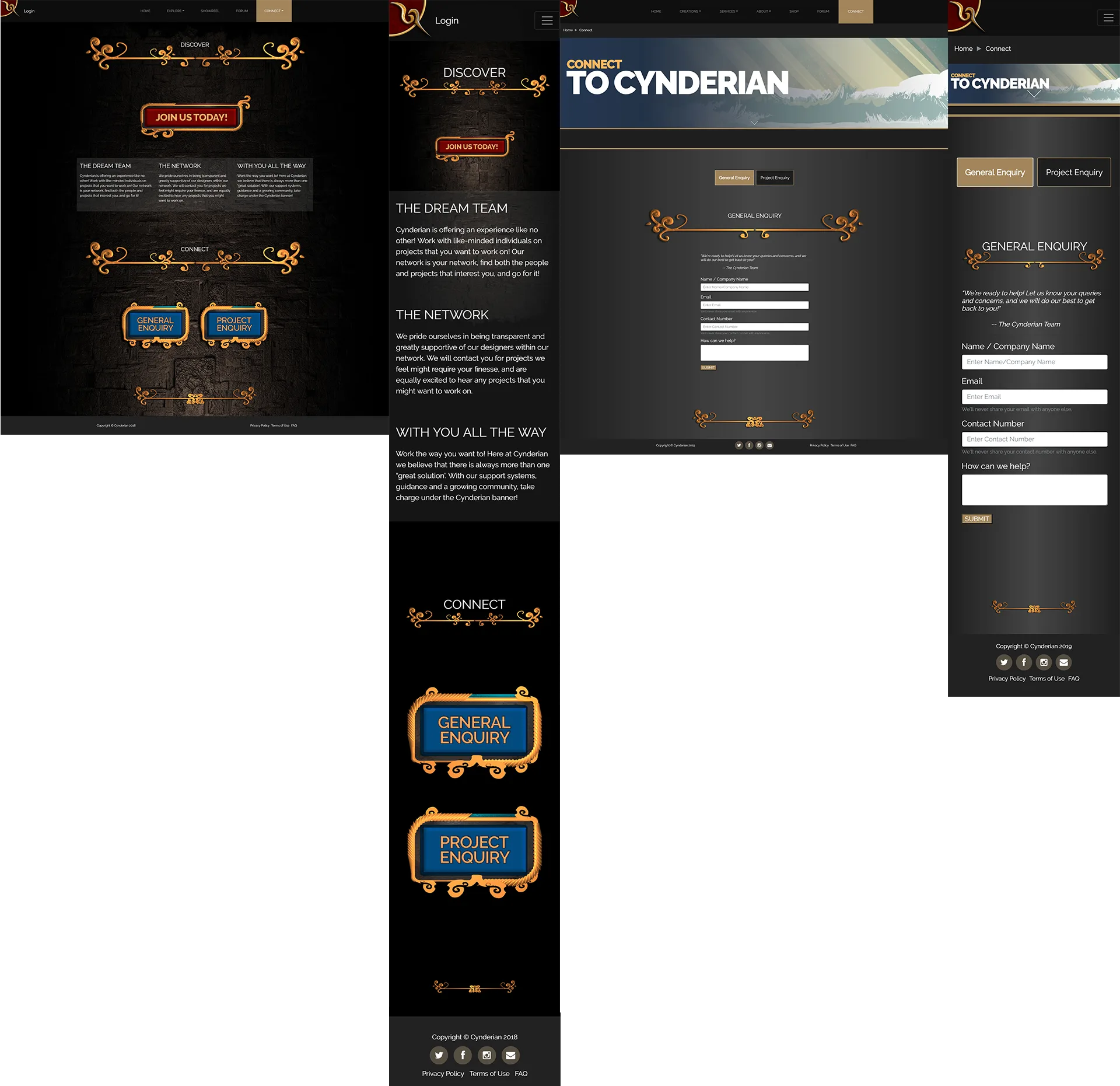 Connect Page (Old & New)